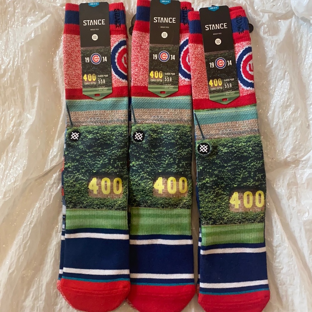 Chicago Cubs stance socks 3 pack